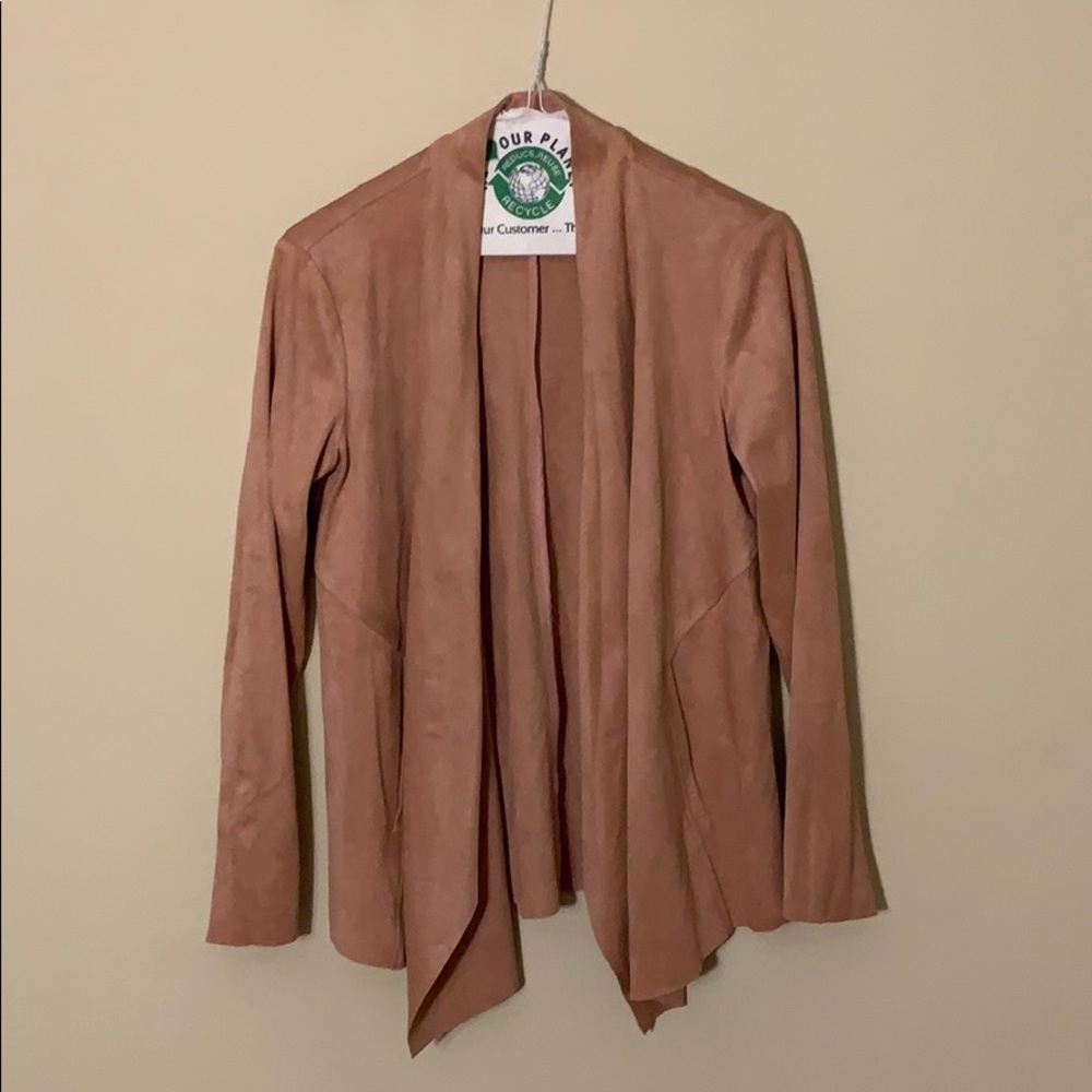 Pink suede jacket